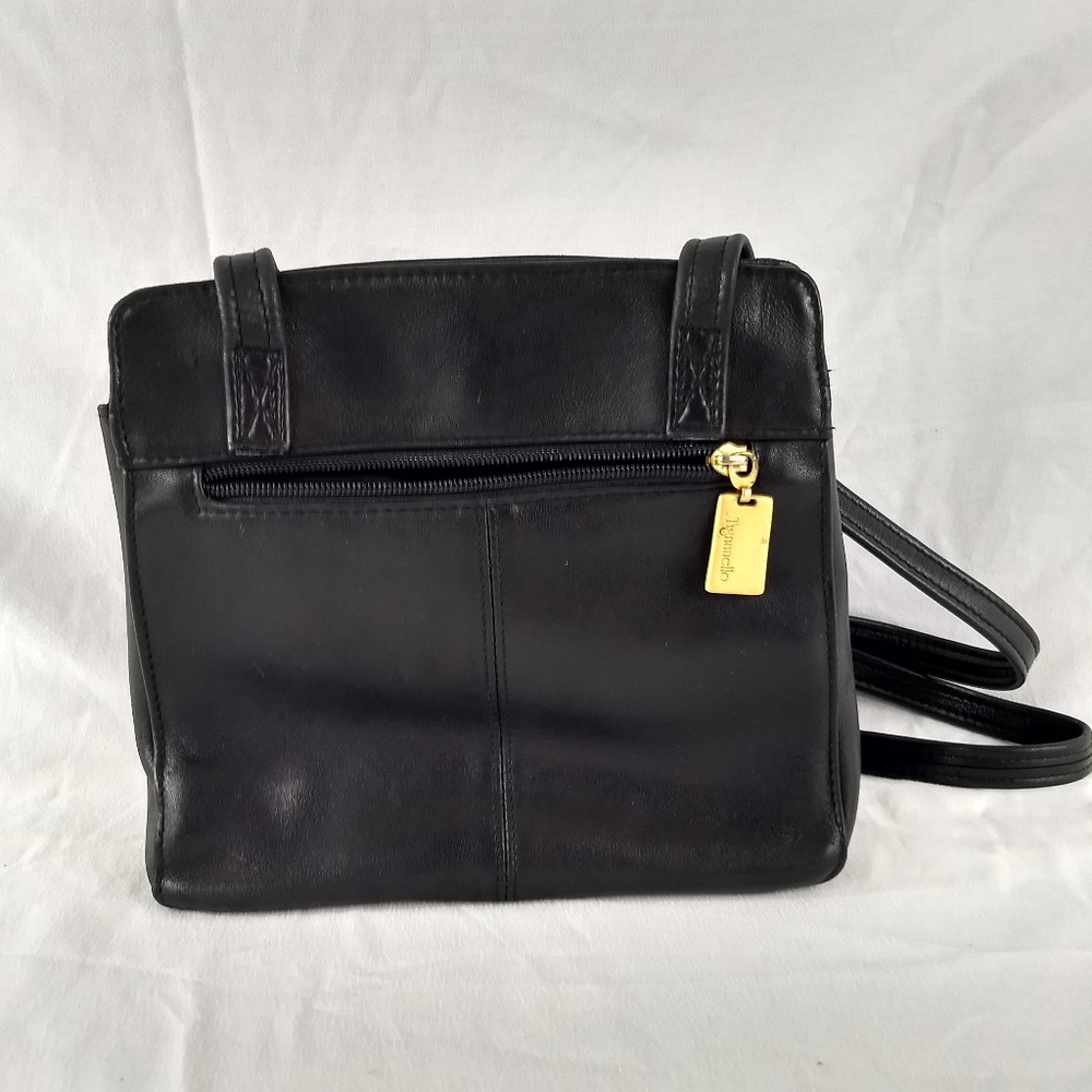 TIGNANELLO Patent Black Leather Crossbody Purse / Bag